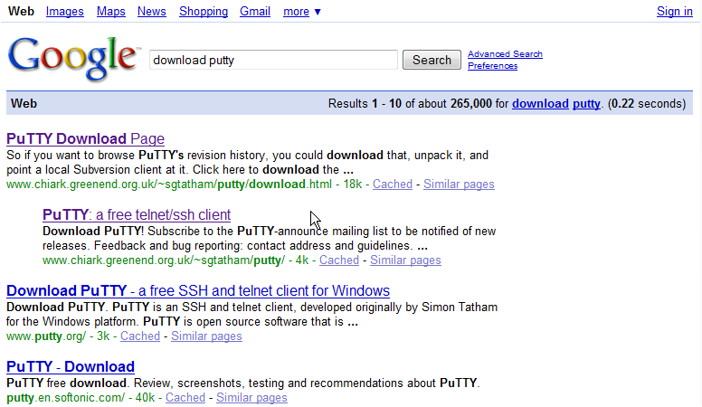 PuTTY is the world's most popular free SSH and telnet client. Downloads,  tutorials, how-tos, vulnerabilities.